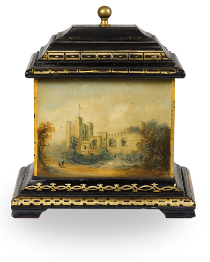 Antique tea caddy